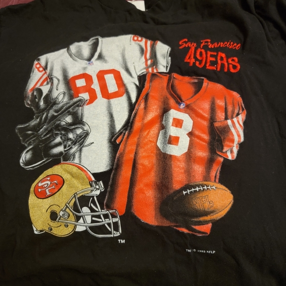 49ers San Francisco single stitch vintage tshirt with damage